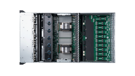 AI服务器，4U机架式NF5468M7支持Intel4/5代双路处理器8GPU准系统平台，具备卓越多元算力性能、极致弹性架构扩展