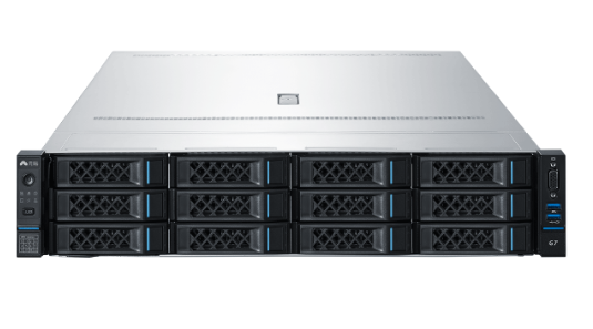 2U机架式NF5280M7通用服务器，支持1颗或2颗英特尔®至强®第四代/第五代可扩展处理器