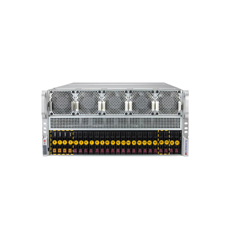 AI服务器，4U机架式AS -5126GS-TNRT支持2颗AMD EPYC9004/9005系列处理器，全新一代多元算力、强劲性能的AI服务器