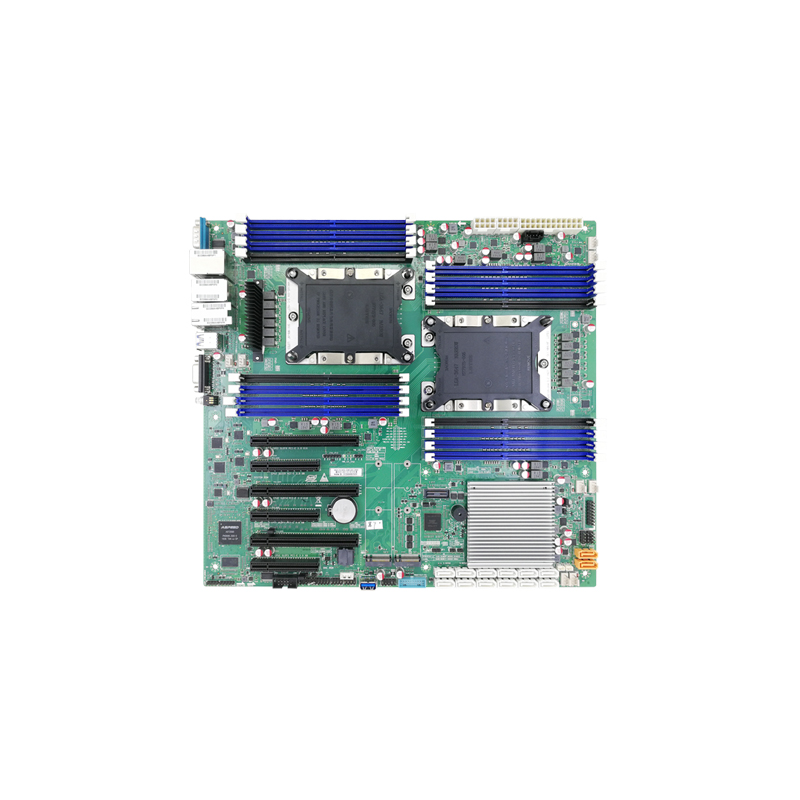 智微智能P10DRE-N4I双路双卡主板，支持至强®1/2代可扩展系列处理器高性能双路服务器主板